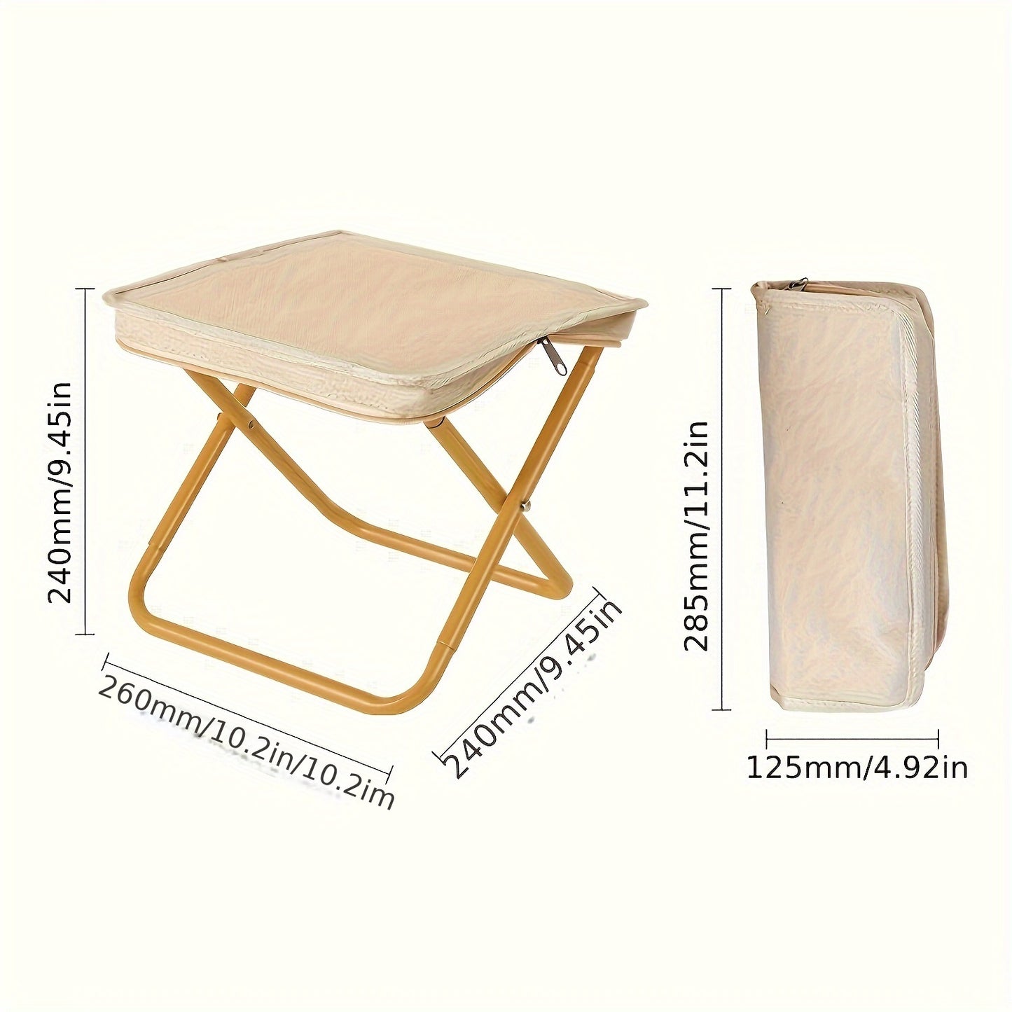 1pc Portable Folding Chair, Ideal for Beaches, Lawns, Picnics, Fishing, and Backpacking Trips