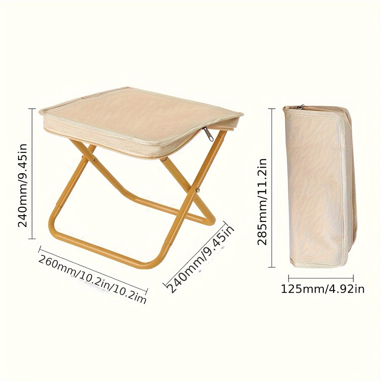 1pc Portable Folding Chair, Ideal for Beaches, Lawns, Picnics, Fishing, and Backpacking Trips