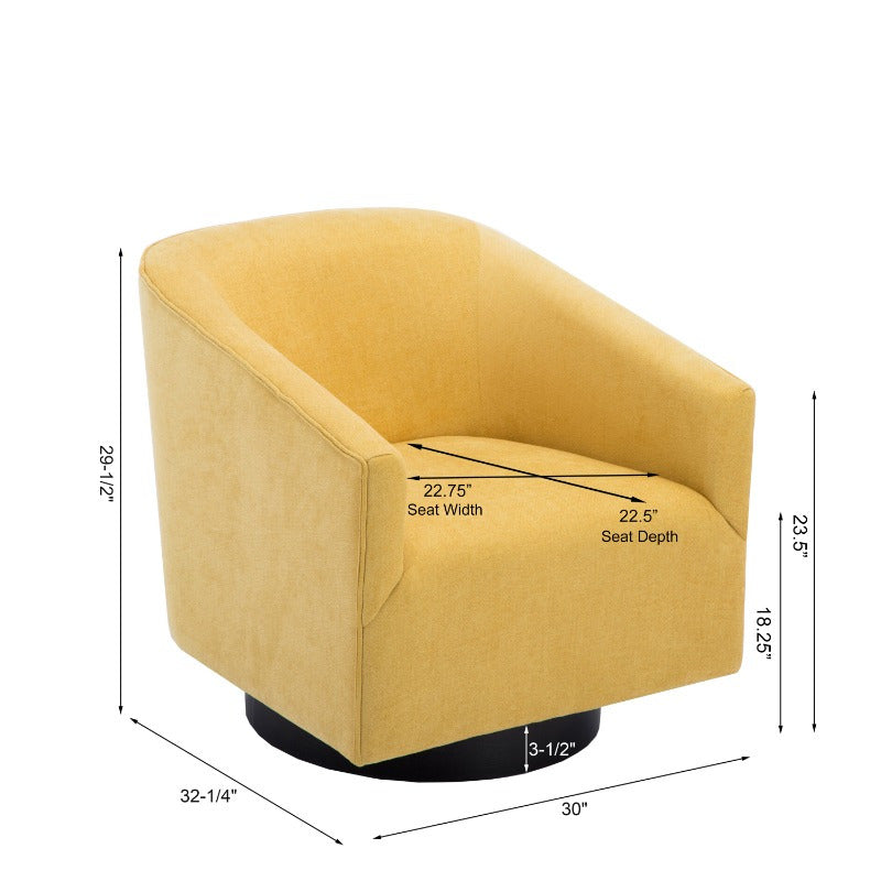 Goldenrod Base Swivel Chair