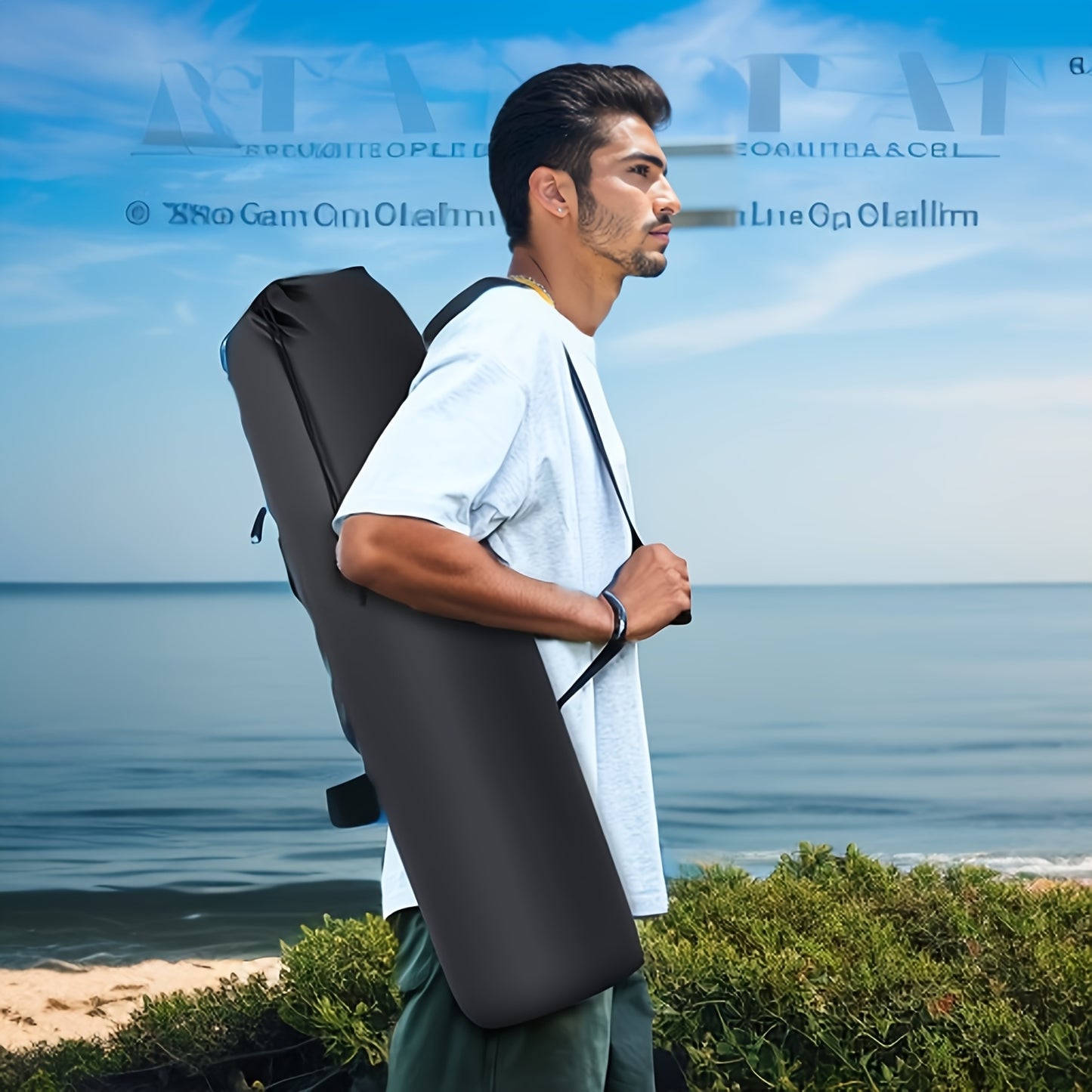 Portable Folding Camping Chair with Armrests - Lightweight Outdoor Beach & Picnic Chair, Ergonomic Design, Durable Black Frame & Orange Accents,