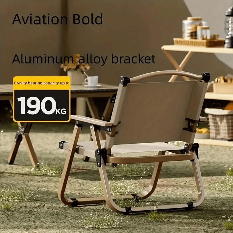 Portable Folding Camping Chair, Suitable for Outdoor Camping, Fishing, And Garden Lounging