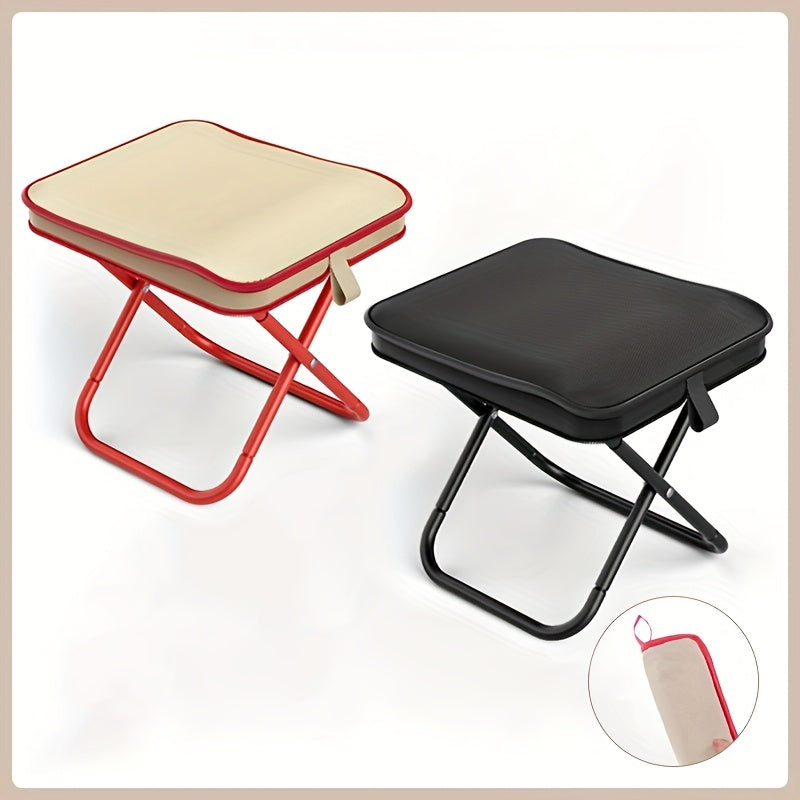 Portable Outdoor Camping Folding Chair, Mini Foldable Pencil Case Stool for Fishing, Subway, Camping, And Picnic Use in Various Multifunctional Scenarios.