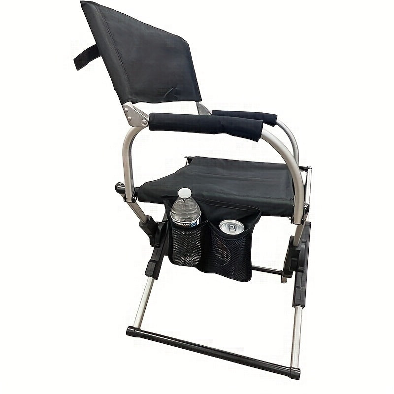 Portable Camping Chair With Carry Bag, Compact, Lightweight Collapsible Arm Chair For Outdoor Camping, Sports, Tailgates, Beach, And Fishing; Supports Up To 250lbs