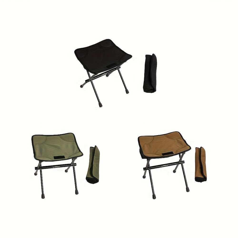 Portable Folding Chair for Outdoor Camping, Travel, and Picnic - Aluminum Alloy, Square Shape, Multi-Use for Fishing, Art Painting, and Home Use