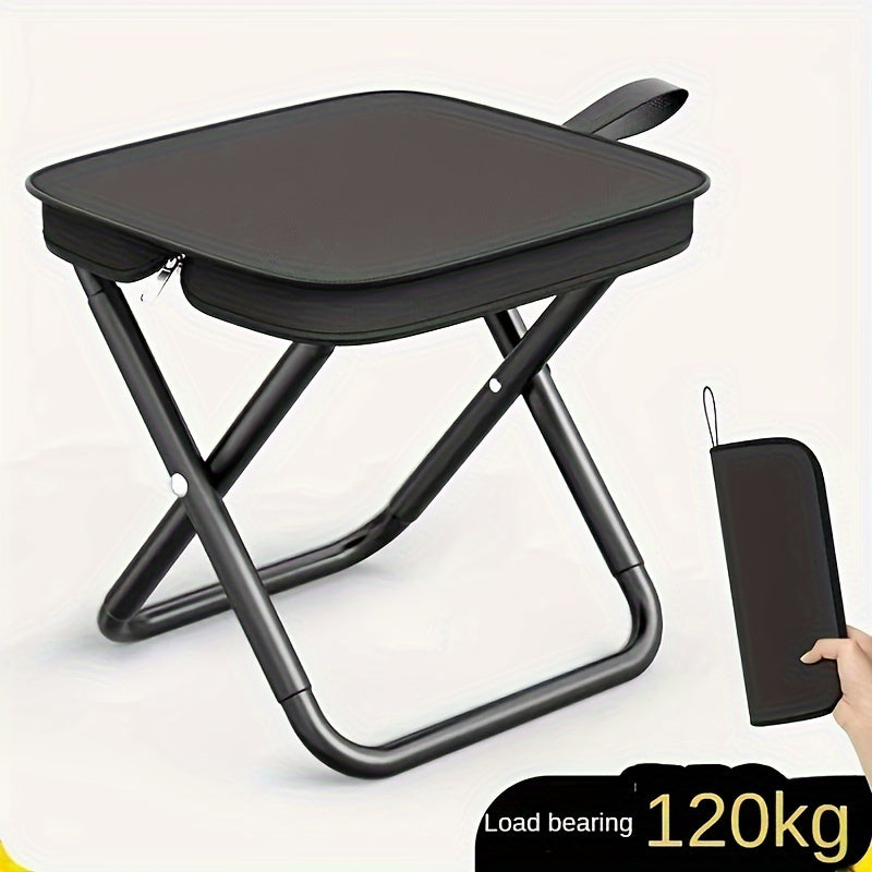 1pc Portable Folding Chair, Ideal for Beaches, Lawns, Picnics, Fishing, and Backpacking Trips