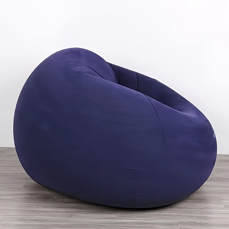 1pc Inflatable Sphere Sofa Chair - Space-Saving Lazy Seat with Easy Setup, Portable PVC Furniture for Living Room, Patio, Camping, Office - No Assembly Needed,