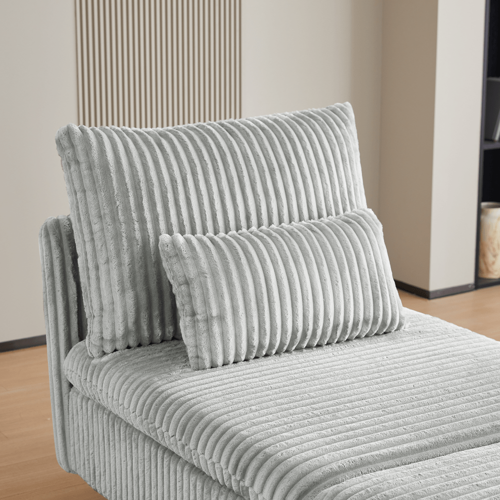 Leisure Corduroy Sofa Chair, Modern Corduroy Fabric Armchair for Small Space, Perfect for Living Room, Dormitory Or Apartment, Study