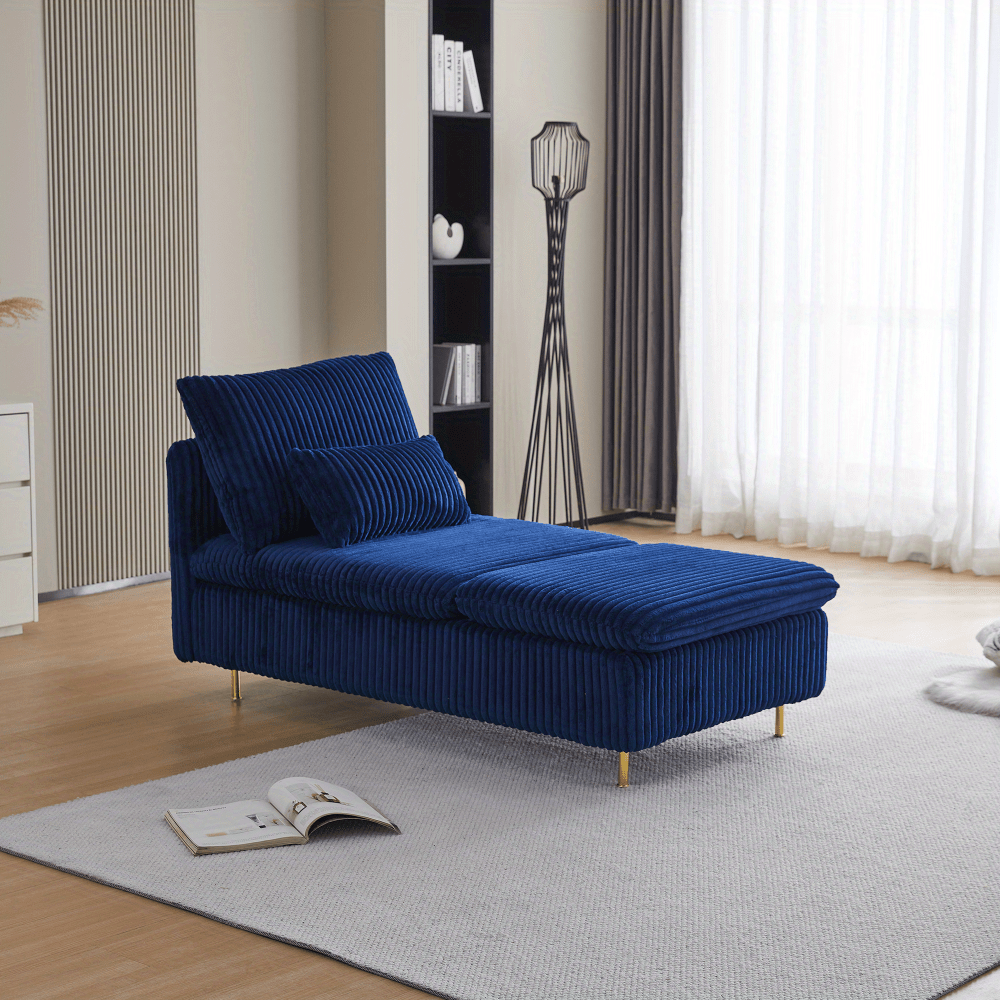 Leisure Corduroy Sofa Chair, Modern Corduroy Fabric Armchair for Small Space, Perfect for Living Room, Dormitory Or Apartment, Study