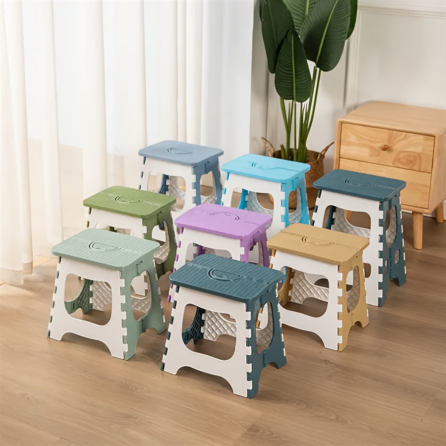 Portable Folding Chair, Simple Adult Plastic Stool Suitable for Fishing, Camping, Hiking, Picnic, Family Gatherings, Birthday Parties, Rites of Passage, School,