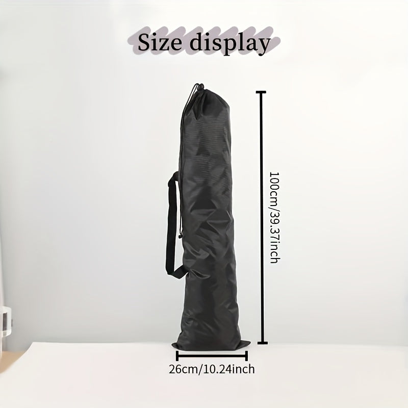 1pc Extra Large Portable Folding Chair Storage Bag with Handle - Durable Compact Lightweight Design for Beach, Travel, Camping & Sports - Black,