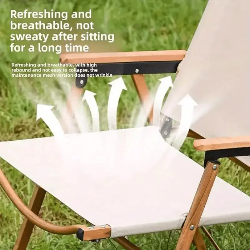 Kermit Ultra Portable Folding Chair-Green Design, Fishing, Camping and Beach-Durable, comfortable and weatherproof, dedicated lounge chair, folding and washable fishing chair,