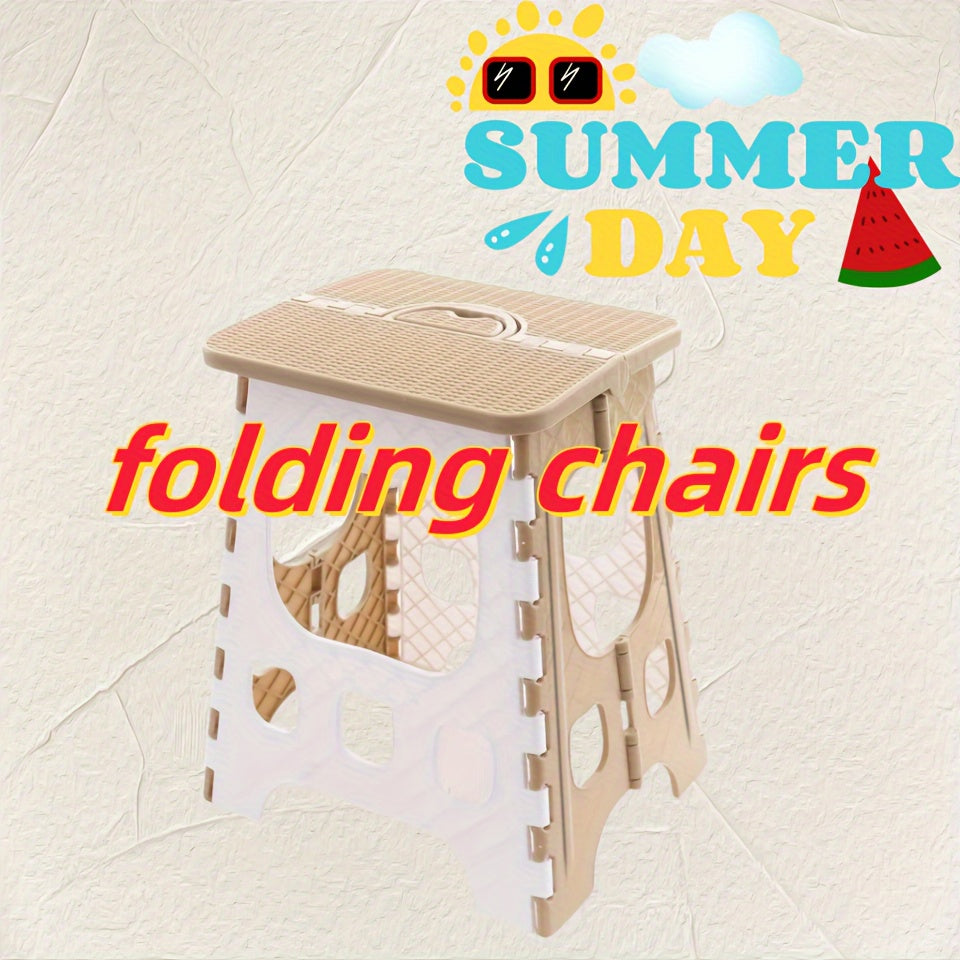 Portable Folding Chair, Simple Adult Plastic Stool Suitable for Fishing, Camping, Hiking, Picnic, Family Gatherings, Birthday Parties, Rites of Passage, School,