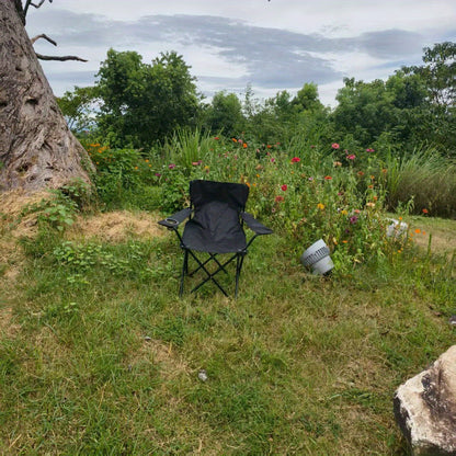 Portable Folding Camping Chair with Adjustable Backrest - Lightweight Outdoor Fishing & Picnic Chair, Durable Metal Frame,