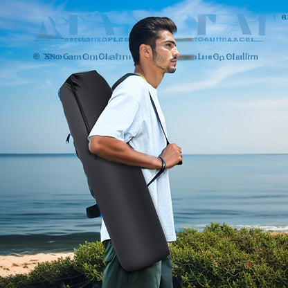Portable Folding Camping Chair with Armrests - Lightweight Outdoor Beach & Picnic Chair, Ergonomic Design, Durable Black Frame & Orange Accents,