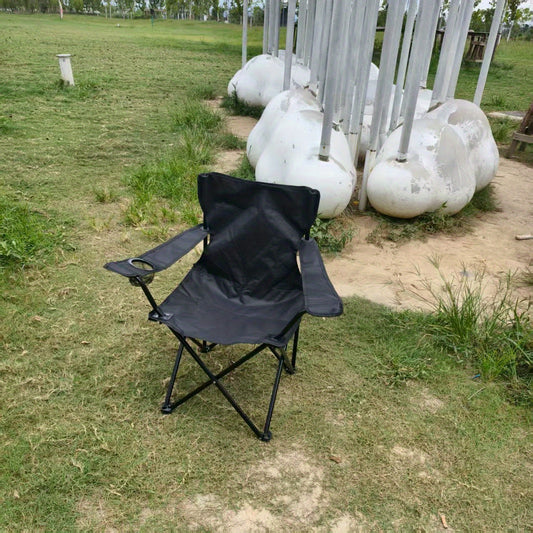 Portable Folding Camping Chair with Adjustable Backrest - Lightweight Outdoor Fishing & Picnic Chair, Durable Metal Frame,
