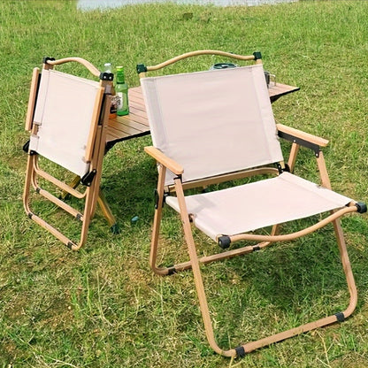 2pcs Oxford Folding Chair 2pcs Oxford Material Folding Camping Chair - Portable for Adults, Suitable for Beaches, Picnics, Backyards, and Barbecue Parties