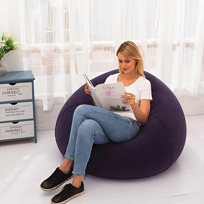 1pc Inflatable Sphere Sofa Chair - Space-Saving Lazy Seat with Easy Setup, Portable PVC Furniture for Living Room, Patio, Camping, Office - No Assembly Needed,