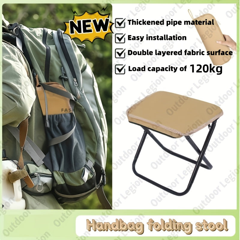 Heavy-Duty Portable Folding Chair with Carry Zip Pouch - Lightweight Outdoor Camping, Fishing, Picnic Chair - Heavy Duty, Sturdy Construction for Indoor\u002FOutdoor