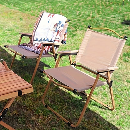 2pcs Oxford Folding Chair 2pcs Oxford Material Folding Camping Chair - Portable for Adults, Suitable for Beaches, Picnics, Backyards, and Barbecue Parties