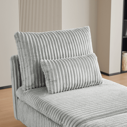 Leisure Corduroy Sofa Chair, Modern Corduroy Fabric Armchair for Small Space, Perfect for Living Room, Dormitory Or Apartment, Study