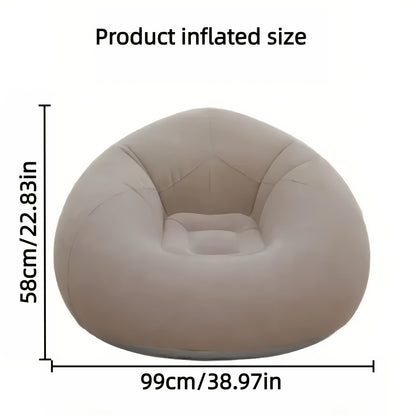 1pc Inflatable Sphere Sofa Chair - Space-Saving Lazy Seat with Easy Setup, Portable PVC Furniture for Living Room, Patio, Camping, Office - No Assembly Needed,