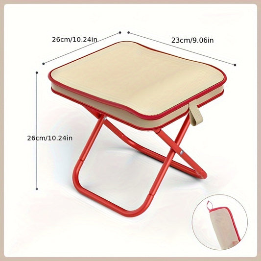 Portable Outdoor Camping Folding Chair, Mini Foldable Pencil Case Stool for Fishing, Subway, Camping, And Picnic Use in Various Multifunctional Scenarios.