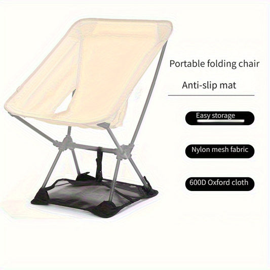 1pc Outdoor Moon Chair with Anti-Sink Pad, Portable Folding Table and Chair Set for Balcony, Bathroom, Garden - Breathable & Lightweight Design, Outdoor Furniture,