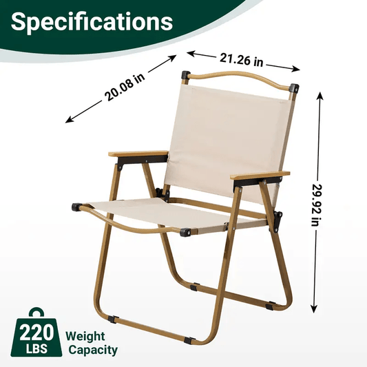 Portable Folding Camping Chair, Suitable for Outdoor Camping, Fishing, And Garden Lounging