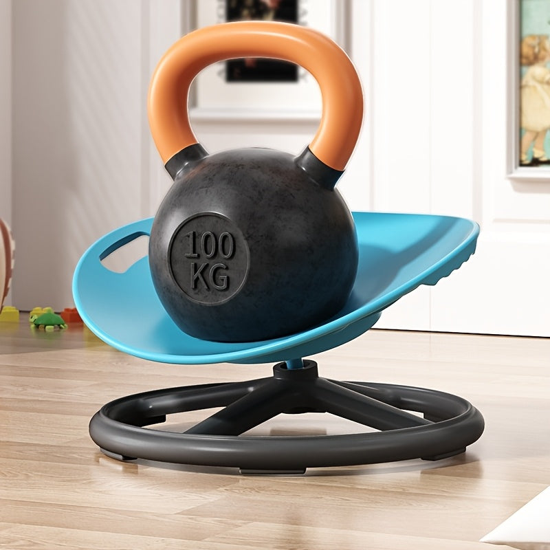 Ergonomic Swivel Sensory Chair with Anti-Slip Metal Base & Wave Base Design - Durable Plastic Construction, Open Back Support for Home, Sports Facilities,