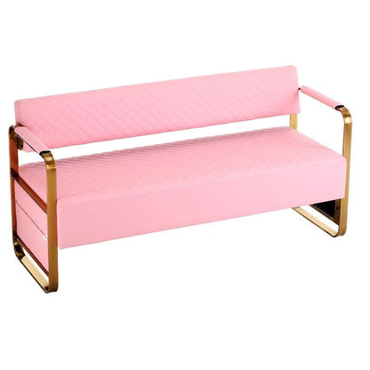 Elegant OmySalon Waiting Room Chair with Arms - 57.5\