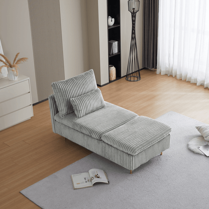 Leisure Corduroy Sofa Chair, Modern Corduroy Fabric Armchair for Small Space, Perfect for Living Room, Dormitory Or Apartment, Study