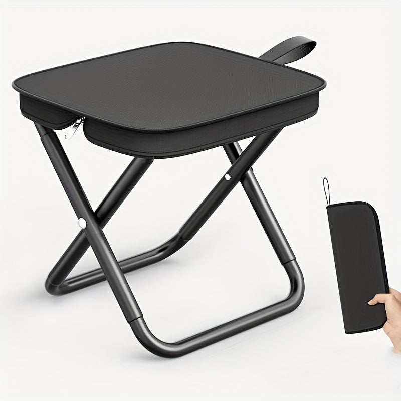 Heavy-Duty Portable Folding Chair with Carry Zip Pouch - Lightweight Outdoor Camping, Fishing, Picnic Chair - Heavy Duty, Sturdy Construction for Indoor\u002FOutdoor