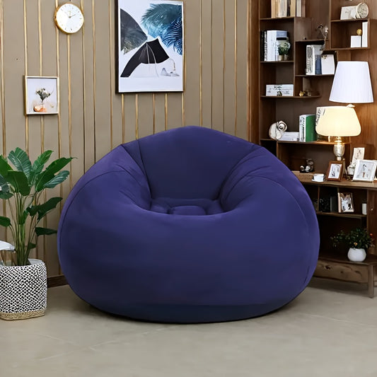 1pc Inflatable Sphere Sofa Chair - Space-Saving Lazy Seat with Easy Setup, Portable PVC Furniture for Living Room, Patio, Camping, Office - No Assembly Needed,