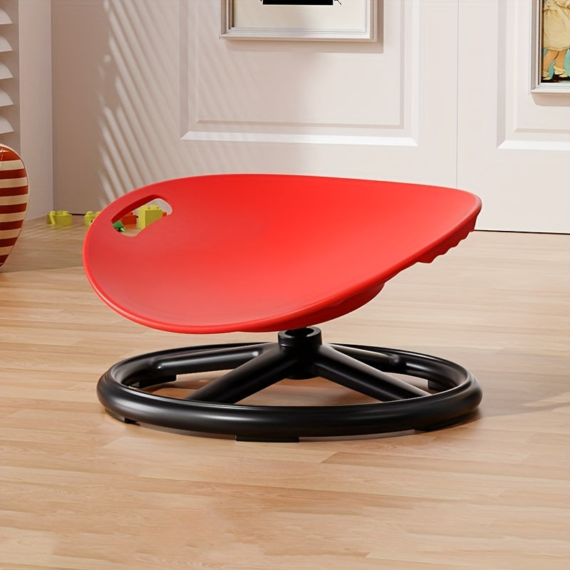 Ergonomic Swivel Sensory Chair with Anti-Slip Metal Base & Wave Base Design - Durable Plastic Construction, Open Back Support for Home, Sports Facilities,